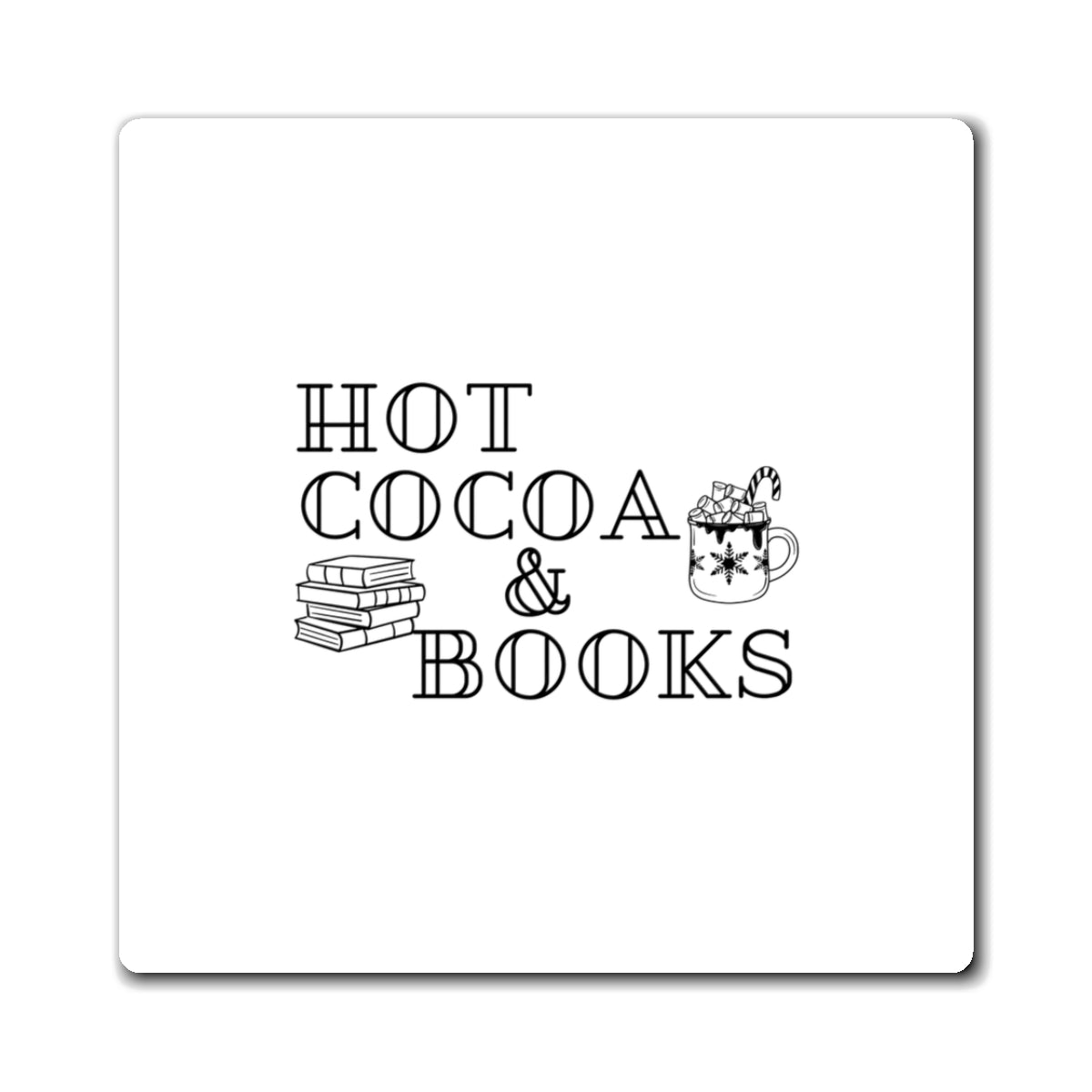 Hot Cocoa and Books | Cozy Ceramic Mug | Perfect for Winter Reading and Hot Drinks