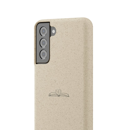 Open Book with Heart Biodegradable Phone Case | Eco-Friendly & Wireless Charging