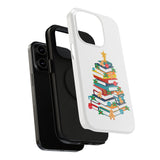 Bookish Christmas Tree Phone Case | Dual-Layer Protection | Festive Holiday Design | Fits iPhone 16 and More