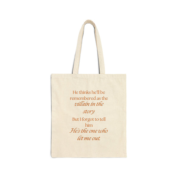 Villain of The Story (A Court of Mist and Fury) - Cotton Canvas Tote Bag - Bookish Loving