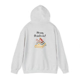 Merry Christmas Bookish Hoodie | Festive Tree of Books Design | Cozy Cotton-Polyester Blend | Holiday Hoodie for Book Lovers