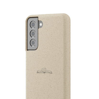 Open Book with Heart Biodegradable Phone Case | Eco-Friendly & Wireless Charging