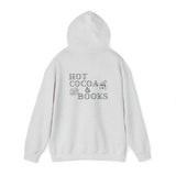 Hot Cocoa and Books Hoodie | Cozy Winter Design | Cotton-Polyester Blend | Perfect for Book Lovers