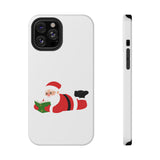 Nerdy Santa Phone Case | Dual-Layer Protection | Fun Holiday Design | Fits iPhone 16 and More