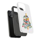 Bookish Christmas Tree Phone Case | Dual-Layer Protection | Festive Holiday Design | Fits iPhone 16 and More