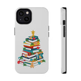 Bookish Christmas Tree Phone Case | Dual-Layer Protection | Festive Holiday Design | Fits iPhone 16 and More