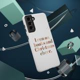 I Run on Books and Christmas Cheer | Custom Impact Resistant iPhone Case | Holiday Design | Durable and Slim Fit | Fits Multiple iPhone Models