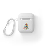 Bookish Christmas Tree AirPods Case Cover | Premium Protection | Festive Book Lover Design