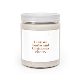 I Run on Books and Christmas Cheer Scented Candle | 9oz Natural Soy Wax Blend | Cotton Wick | Ideal Gift for Book Lovers