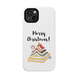 Merry Christmas Bookish Christmas Tree Phone Case | Dual-Layer Protection | Festive Literary Design | Fits iPhone 16 and More