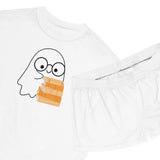 Nerd Ghost - Women's Short Pajama Set - Bookish Loving