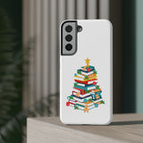 Bookish Christmas Tree Phone Case | Dual-Layer Protection | Festive Holiday Design | Fits iPhone 16 and More