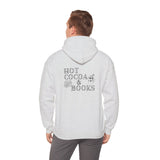 Hot Cocoa and Books Hoodie | Cozy Winter Design | Cotton-Polyester Blend | Perfect for Book Lovers