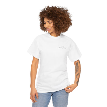 Open Book Heart T-Shirt | Literary Love Design | Book Lover Gift | Unisex Cotton Tee