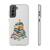 Bookish Christmas Tree Phone Case | Dual-Layer Protection | Festive Holiday Design | Fits iPhone 16 and More