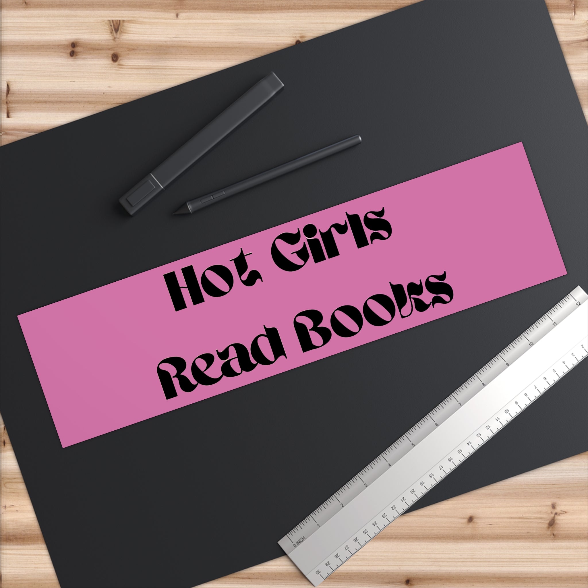 Hot Girls Read Books - Bumper Sticker - Bookish Loving