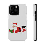 Nerdy Santa Phone Case | Dual-Layer Protection | Fun Holiday Design | Fits iPhone 16 and More