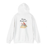 Merry Christmas Bookish Hoodie | Festive Tree of Books Design | Cozy Cotton-Polyester Blend | Holiday Hoodie for Book Lovers