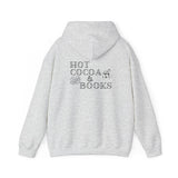 Hot Cocoa and Books Hoodie | Cozy Winter Design | Cotton-Polyester Blend | Perfect for Book Lovers