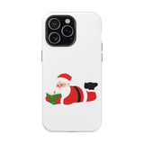 Nerdy Santa Phone Case | Dual-Layer Protection | Fun Holiday Design | Fits iPhone 16 and More