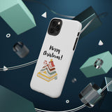 Merry Christmas Bookish Christmas Tree Phone Case | Dual-Layer Protection | Festive Literary Design | Fits iPhone 16 and More