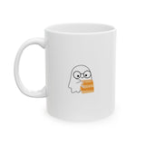 Nerd Ghost - White Mug - Bookish Loving