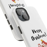 Merry Christmas Bookish Christmas Tree Phone Case | Dual-Layer Protection | Festive Literary Design | Fits iPhone 16 and More