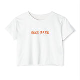 Book Babe Orange - Cropped Tee - Bookish Loving