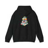 Bookish Christmas Tree Hoodie | Gingerbread & Star Design | Cozy Unisex Cotton-Polyester Blend | Holiday-Themed Hoodie for Book Lovers