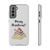 Merry Christmas Bookish Christmas Tree Phone Case | Dual-Layer Protection | Festive Literary Design | Fits iPhone 16 and More