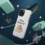 Merry Christmas Bookish Christmas Tree Phone Case | Dual-Layer Protection | Festive Literary Design | Fits iPhone 16 and More