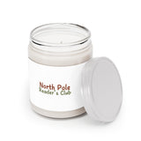 North Pole Reader's Club | 9oz Soy Wax Candle | Festive Holiday Scents | Clear Glass Jar | Perfect for Book Lovers