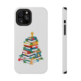 Bookish Christmas Tree Phone Case | Dual-Layer Protection | Festive Holiday Design | Fits iPhone 16 and More