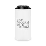 Hot Cocoa and Books | Insulated Can Coolers | Cozy Holiday Drinkware