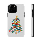 Bookish Christmas Tree Phone Case | Dual-Layer Protection | Festive Holiday Design | Fits iPhone 16 and More