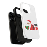 Nerdy Santa Phone Case | Dual-Layer Protection | Fun Holiday Design | Fits iPhone 16 and More