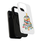 Bookish Christmas Tree Phone Case | Dual-Layer Protection | Festive Holiday Design | Fits iPhone 16 and More