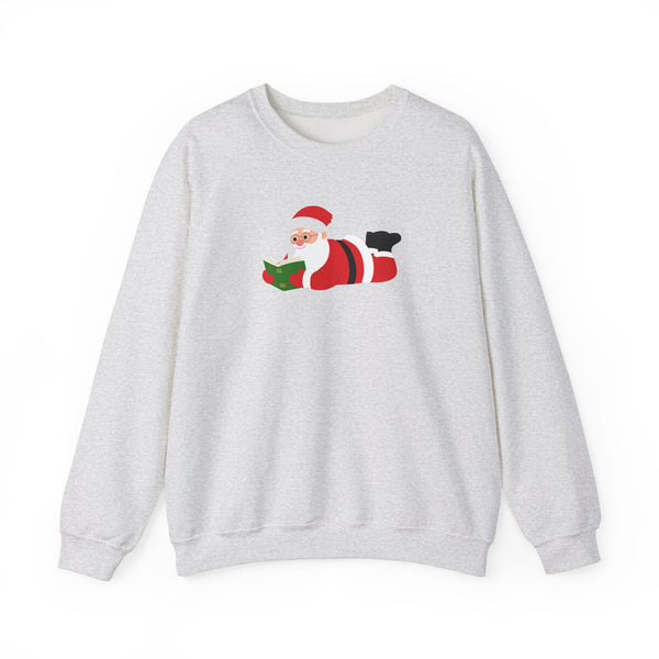 Nerdy Santa Crewneck | Cozy Unisex Fit | Fun Holiday Design | Perfect for Book & Holiday Lovers | Ethically Made