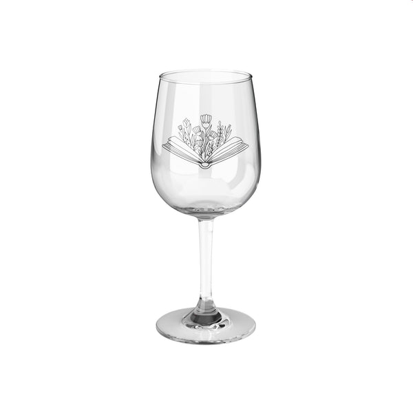 Book Garden - Stemmed Wine Glass - Bookish Loving