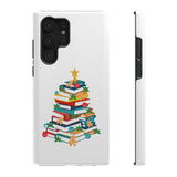 Bookish Christmas Tree Phone Case | Dual-Layer Protection | Festive Holiday Design | Fits iPhone 16 and More