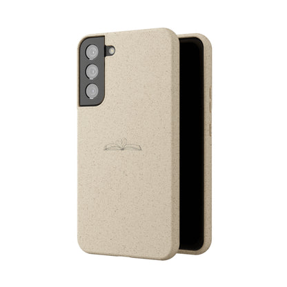 Open Book with Heart Biodegradable Phone Case | Eco-Friendly & Wireless Charging