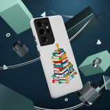 Bookish Christmas Tree Phone Case | Dual-Layer Protection | Festive Holiday Design | Fits iPhone 16 and More