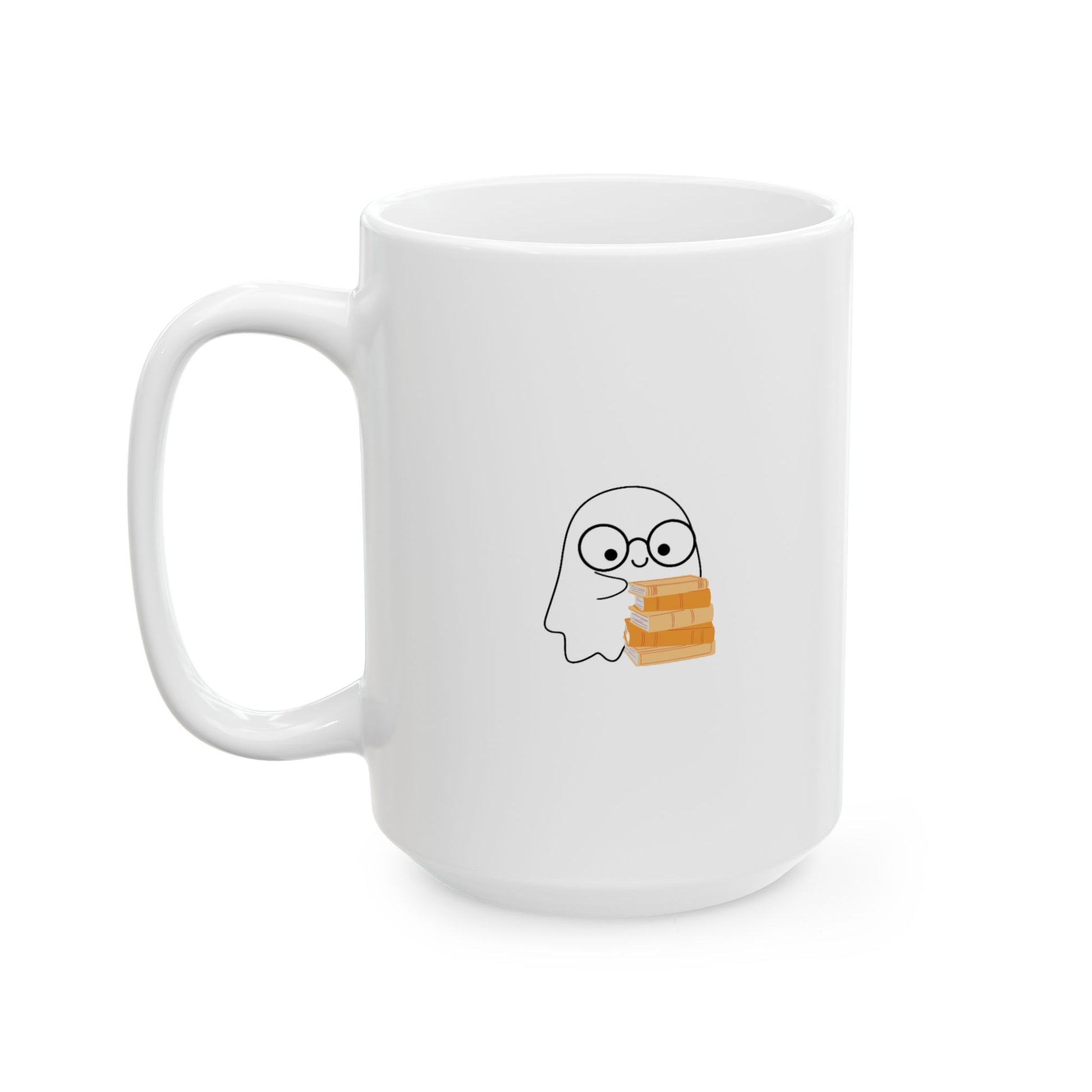 Nerd Ghost - White Mug - Bookish Loving