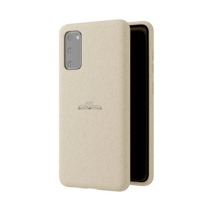 Open Book with Heart Biodegradable Phone Case | Eco-Friendly & Wireless Charging