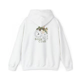 Christmas Book Club Hoodie | Festive Holiday Design | Cozy Cotton-Polyester Blend | Perfect for Book Lovers