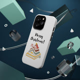 Merry Christmas Bookish Christmas Tree Phone Case | Dual-Layer Protection | Festive Literary Design | Fits iPhone 16 and More