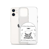 Dangerous Creature - Clear Case for iPhone® - Bookish Loving