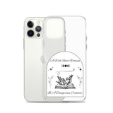 Dangerous Creature - Clear Case for iPhone® - Bookish Loving