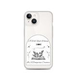 Dangerous Creature - Clear Case for iPhone® - Bookish Loving