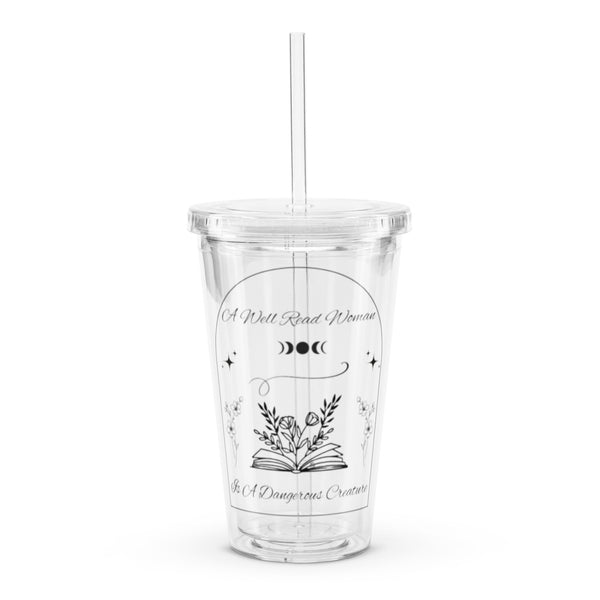 Dangerous Creature - Clear Plastic Tumbler - Bookish Loving